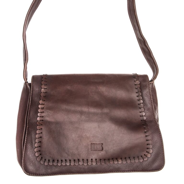 Bill Blass brown leather bag
