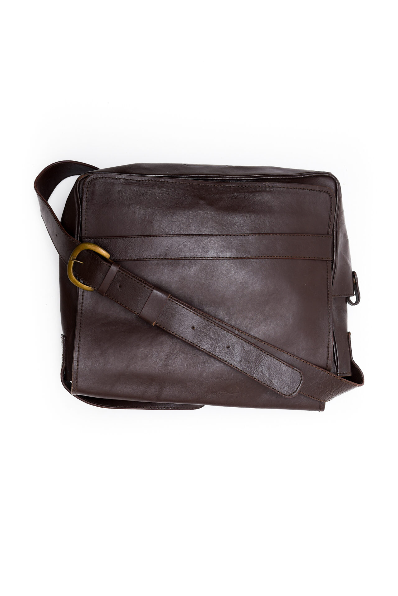 Brown leather Macaulay messenger bag - Image 2