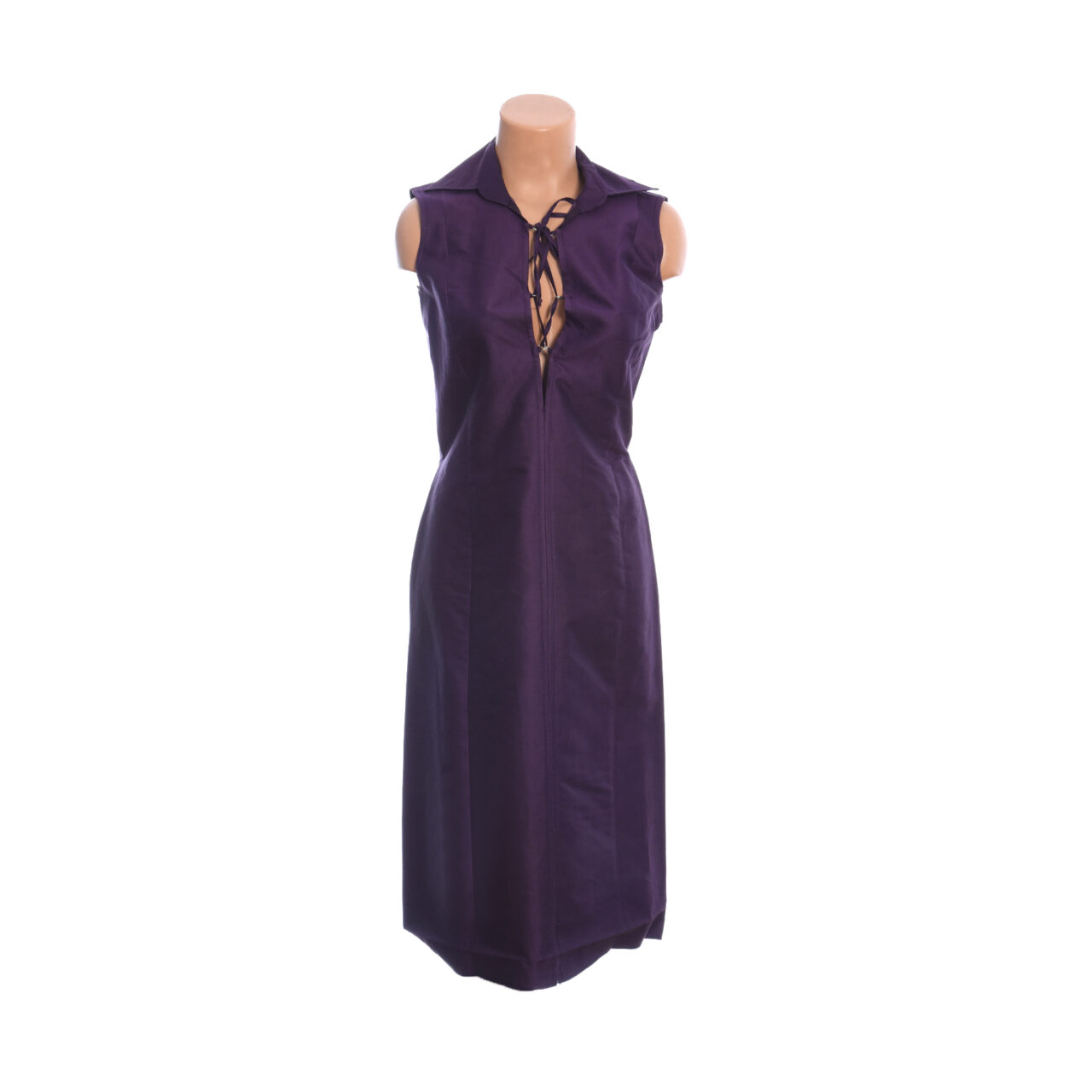Patrizia Pepe backless purple dress - Image 2