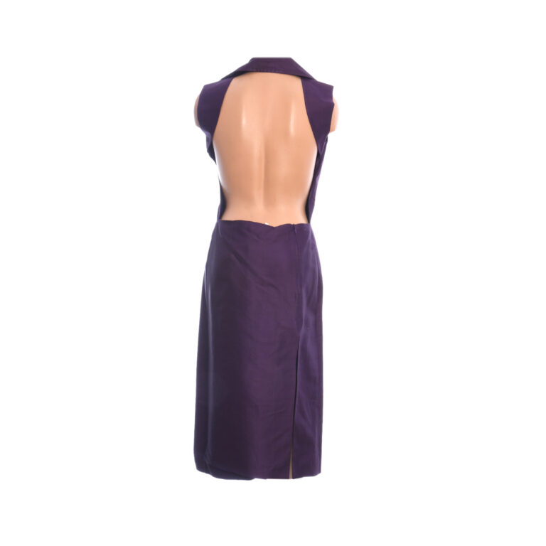 Patrizia Pepe backless purple dress