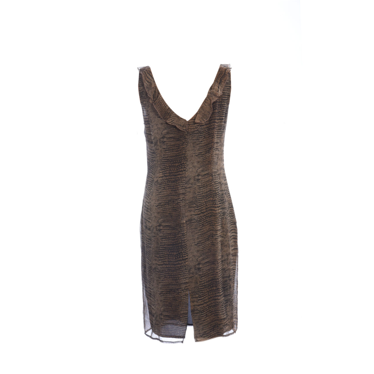 Silk snake print dress - Image 2