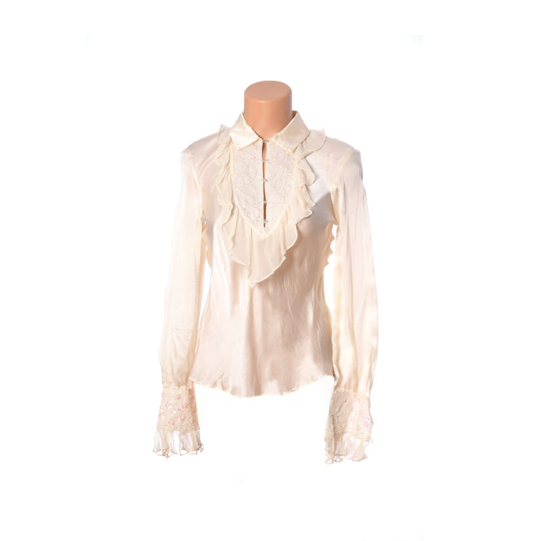Vintage cache silk top