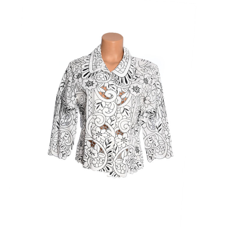 Ασπρόμαυρη ζακέτα