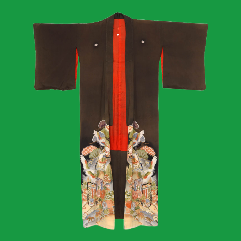 Κιμονό καφέ σκούρο