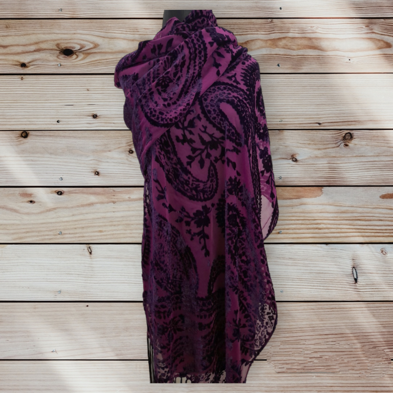 Βελούδινο μακρύ μαντήλι