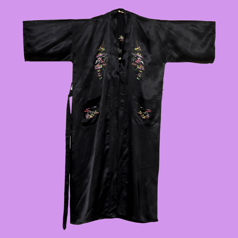 Μαύρη ρόμπα/κιμονό