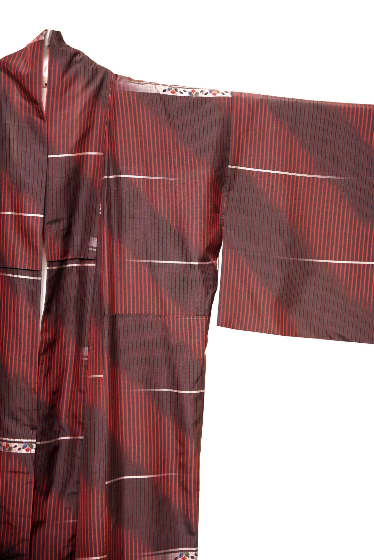 Κιμονό μαύρο-μπορντό - Image 3